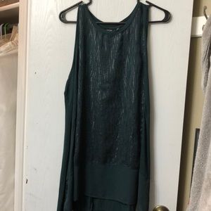 Green sparkle long tank